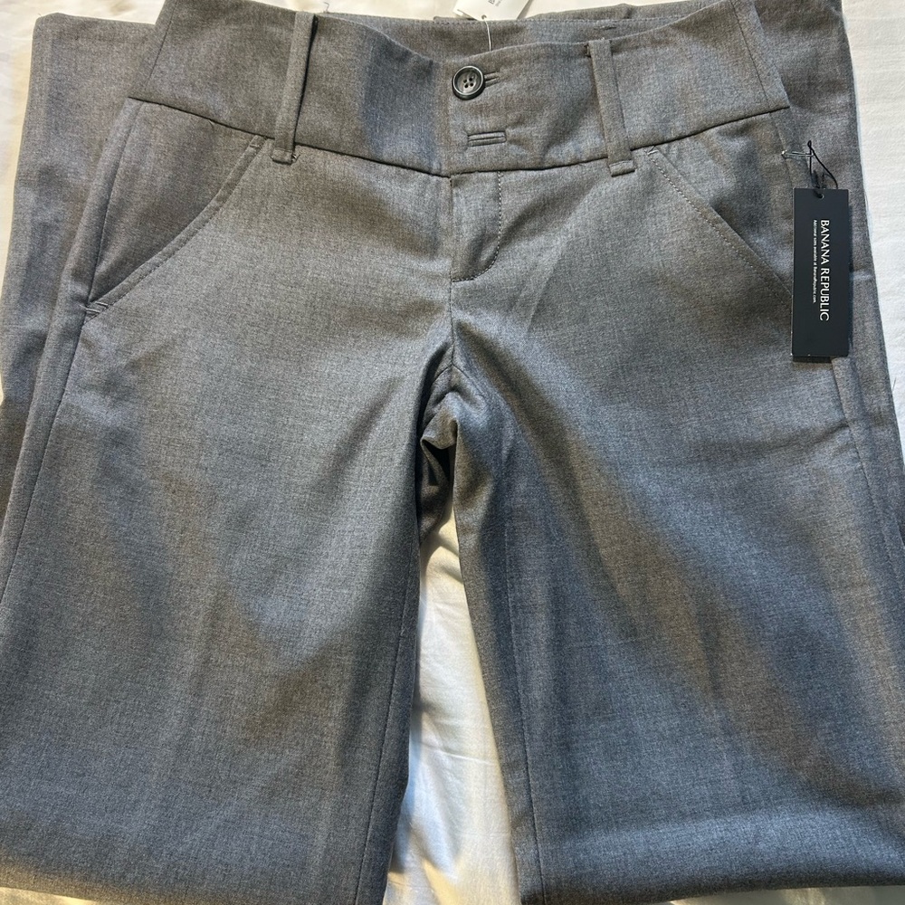 NWT Banana Republic Gray Stretch Trousers